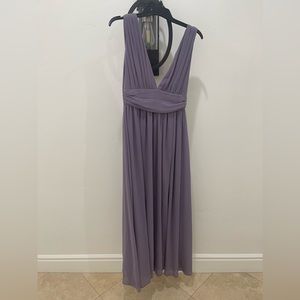 Plum sheer dress
